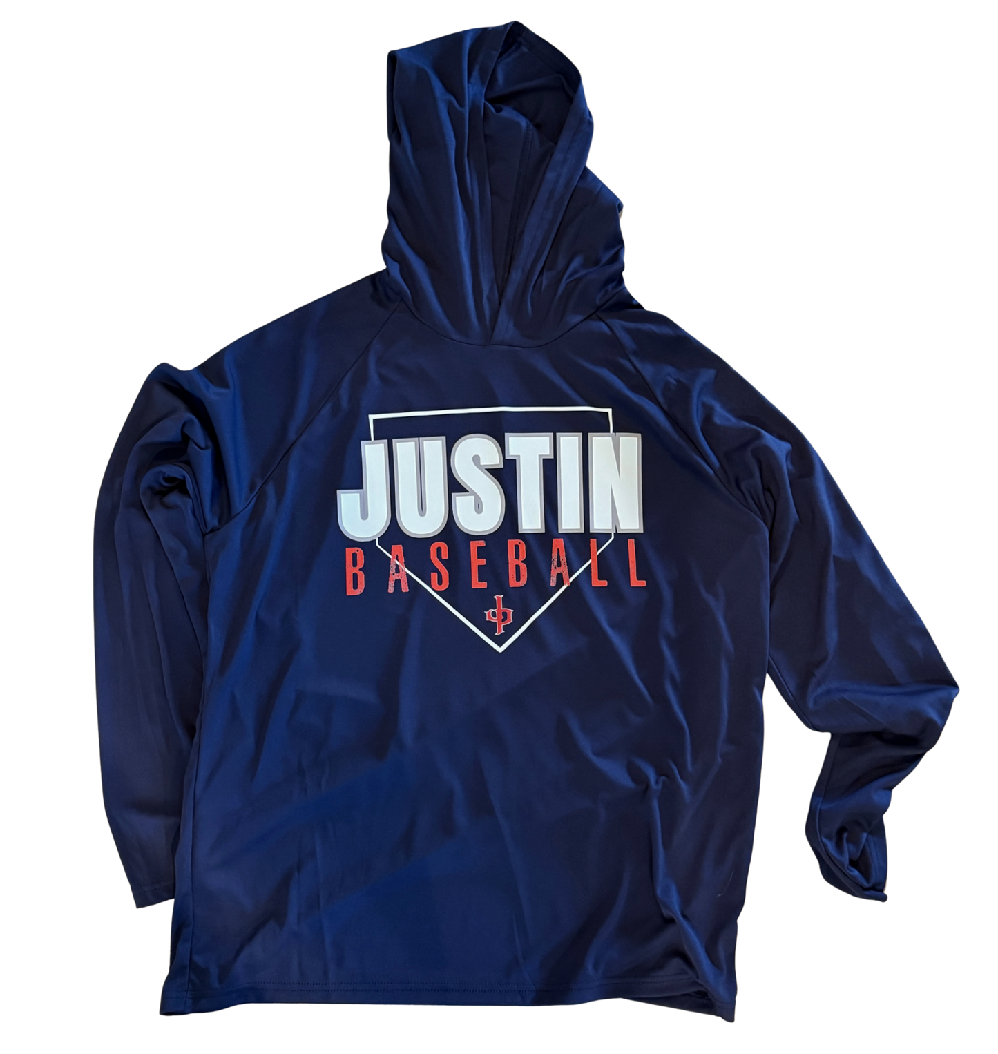 HOODED LONG SLEEVE JUSTIN BASEBALL DRIFIT TEE