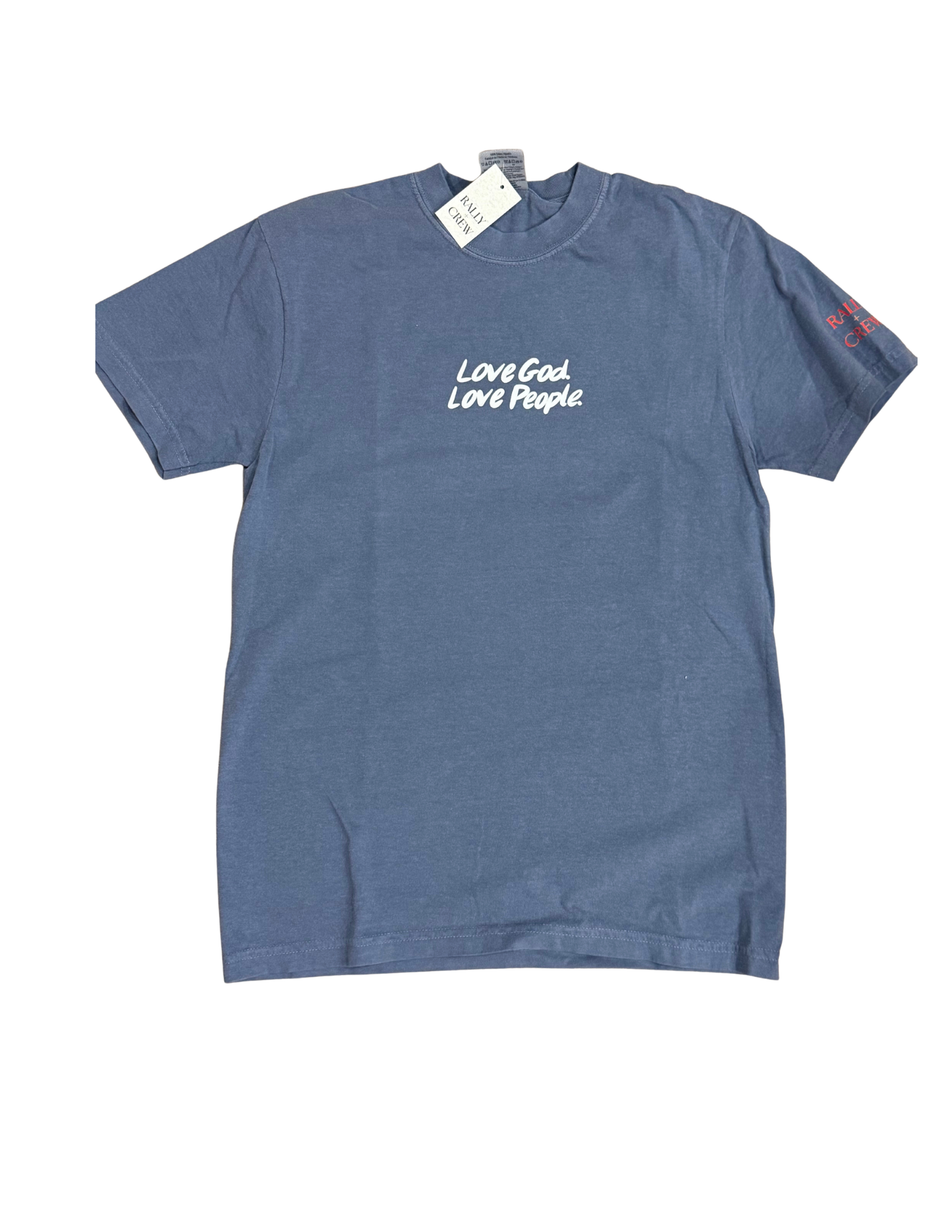 Love God Love People Navy Tee