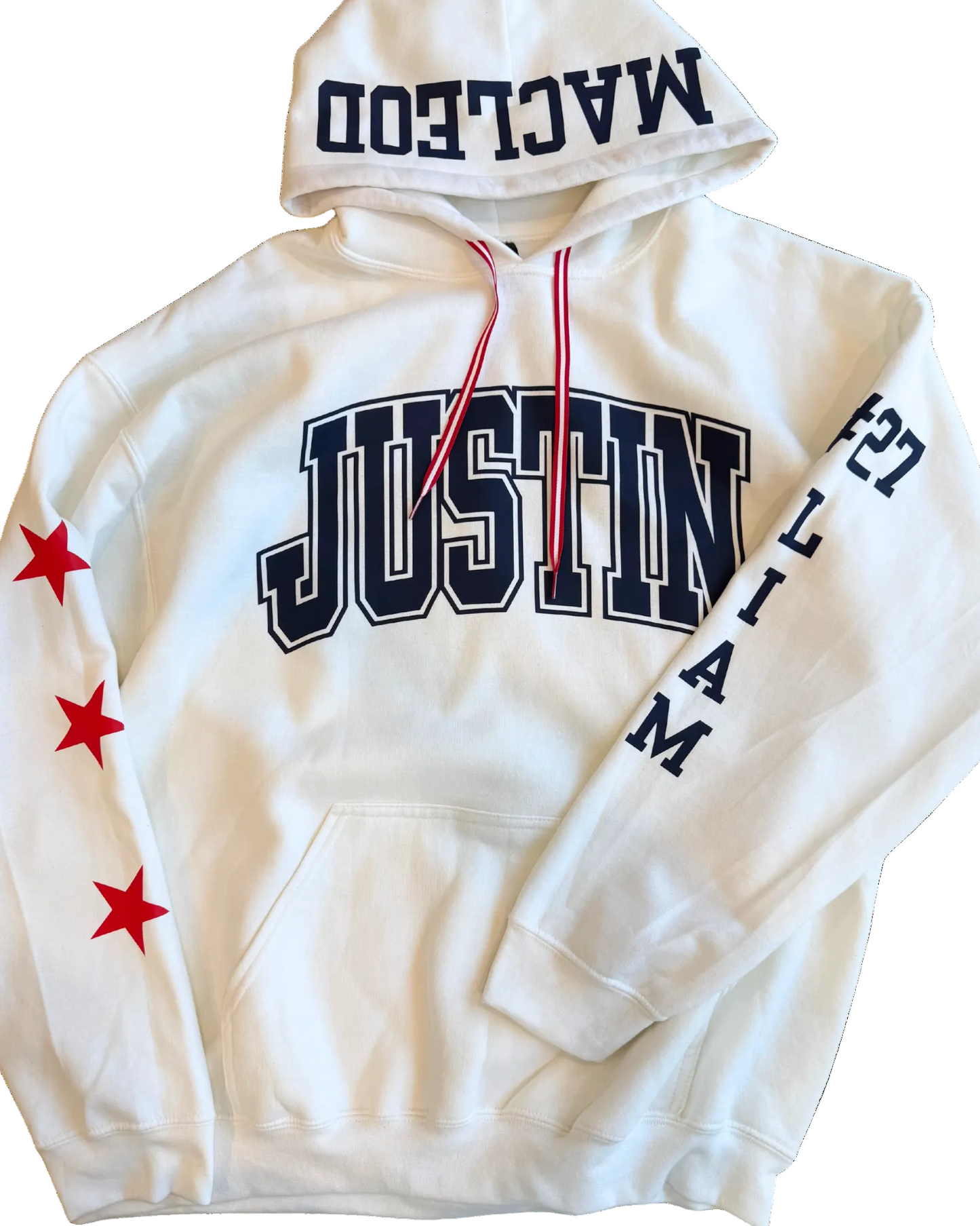 Custom Justin Hooded Sweatshirt