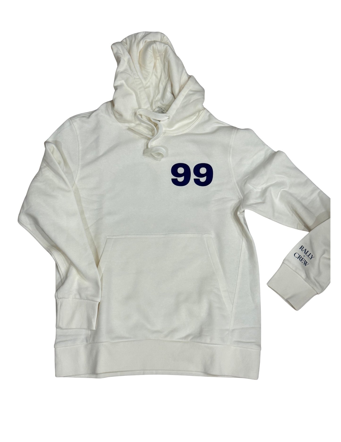 He Left the 99 Ivory Hoodie