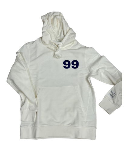 He Left the 99 Ivory Hoodie