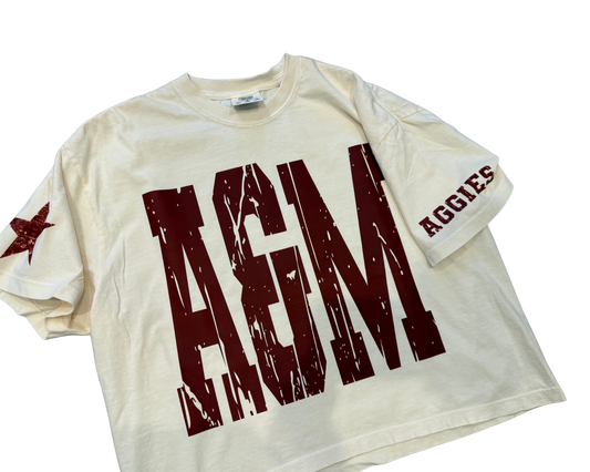 Cropped A&M Aggies T-shirt