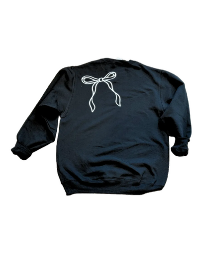 Black & White Bow Sweatshirt