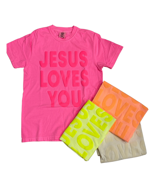 Jesus Loves You Puff Tee