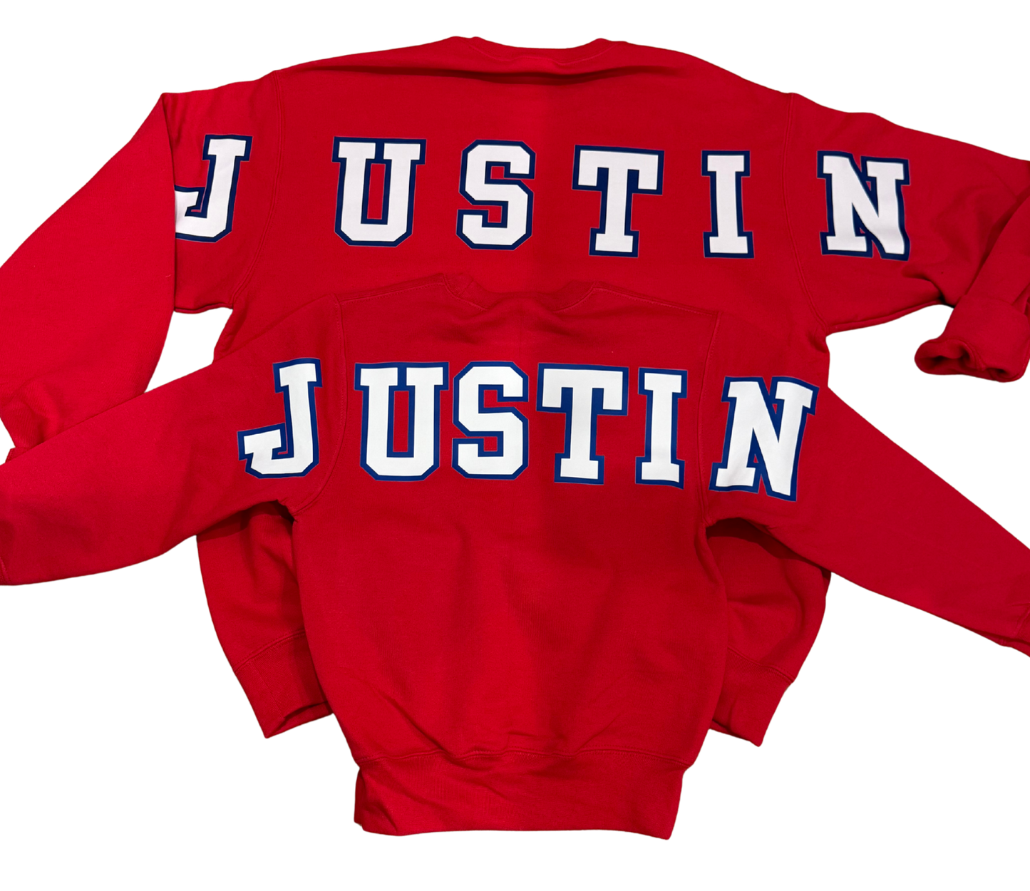 Justin back crewneck sweatshirt ADULT
