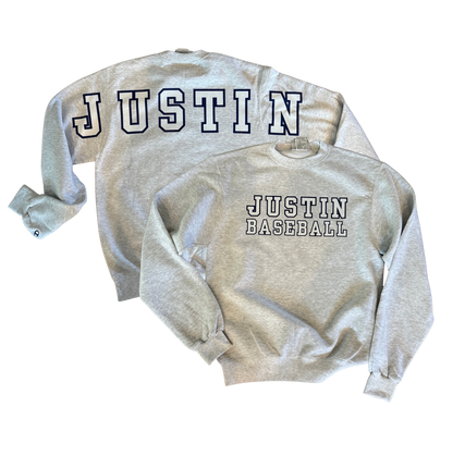 Justin back crewneck sweatshirt ADULT
