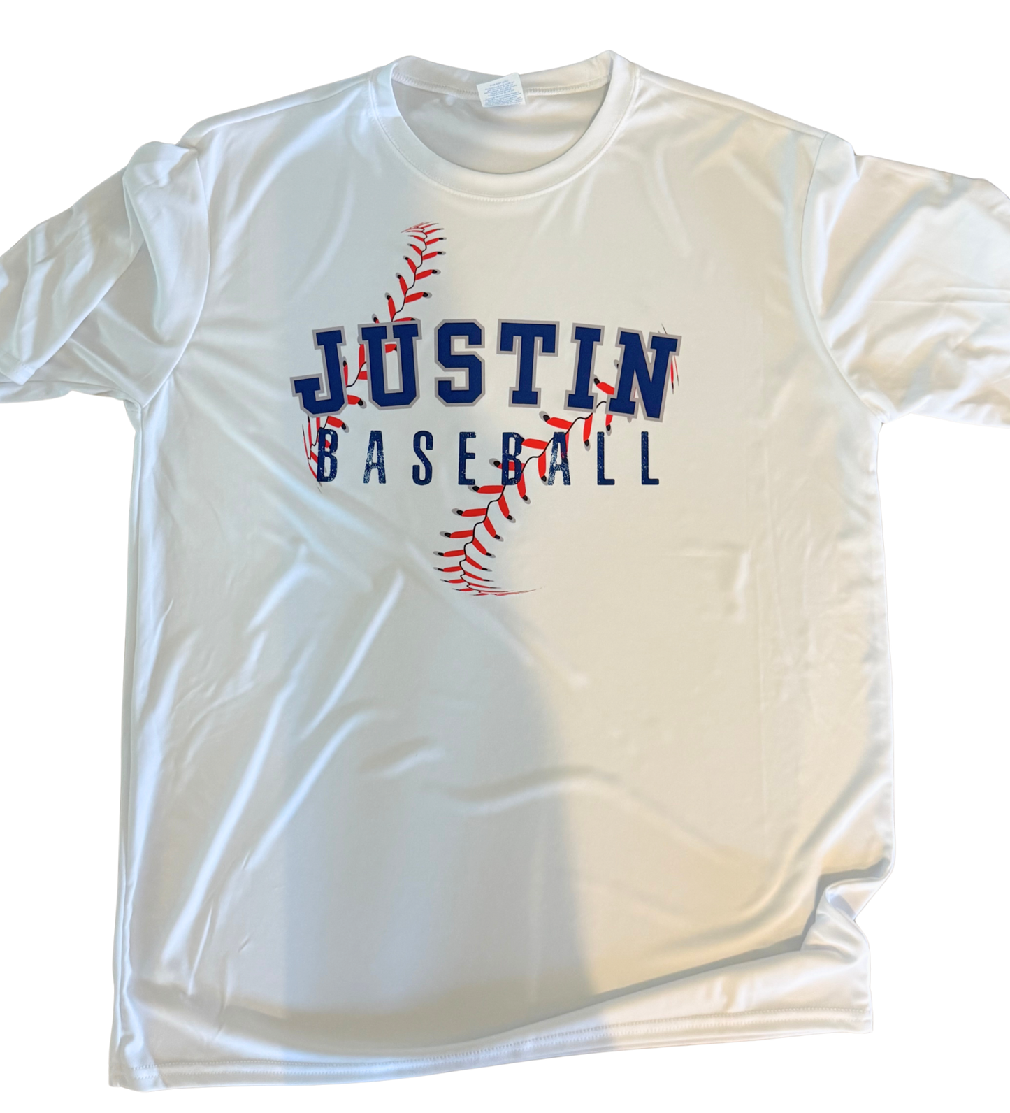 JUSTIN BASEBALL STITCHES TEE ADULT