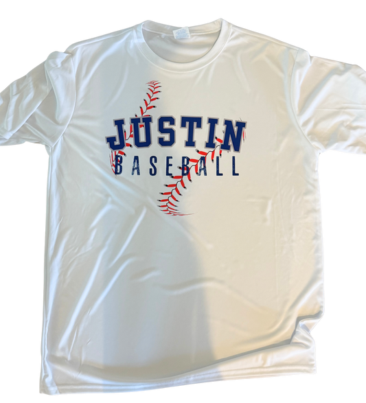 JUSTIN BASEBALL STITCHES TEE ADULT