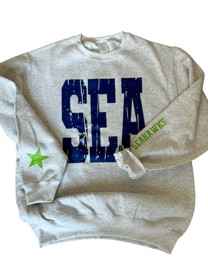 Ash Grey Crewneck Sweatshirt- All Teams