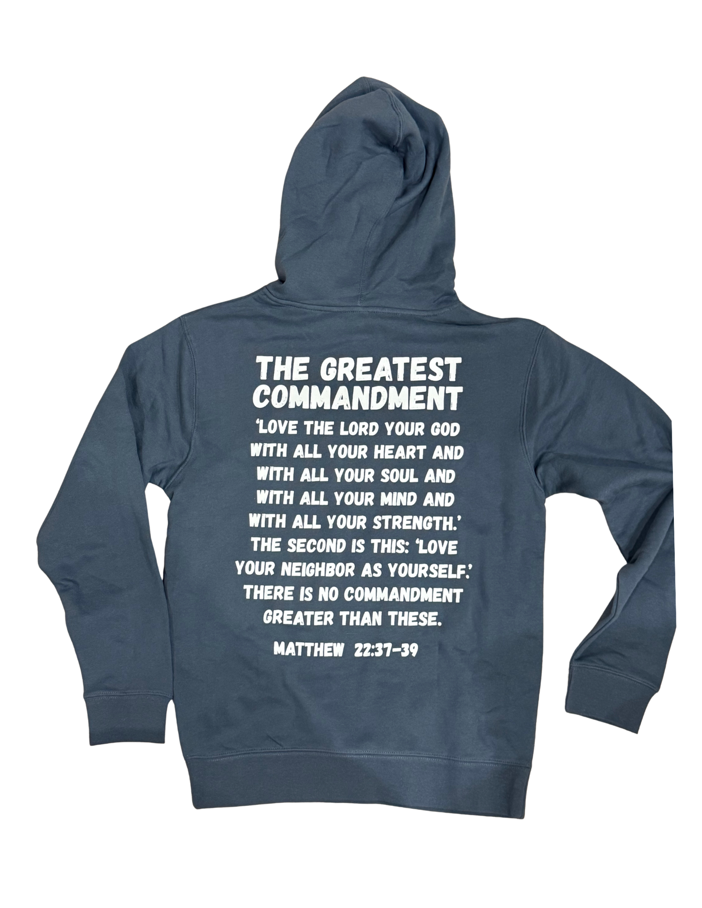 He left the 99 Hoodie-Smoke Blue