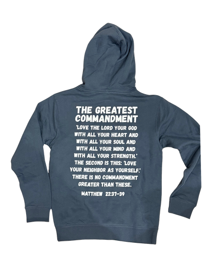 He left the 99 Hoodie-Smoke Blue